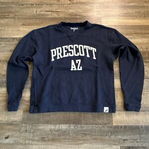 Unwind By League Navy Blue Waffle Knit Pullover Prescott AZ SZ S